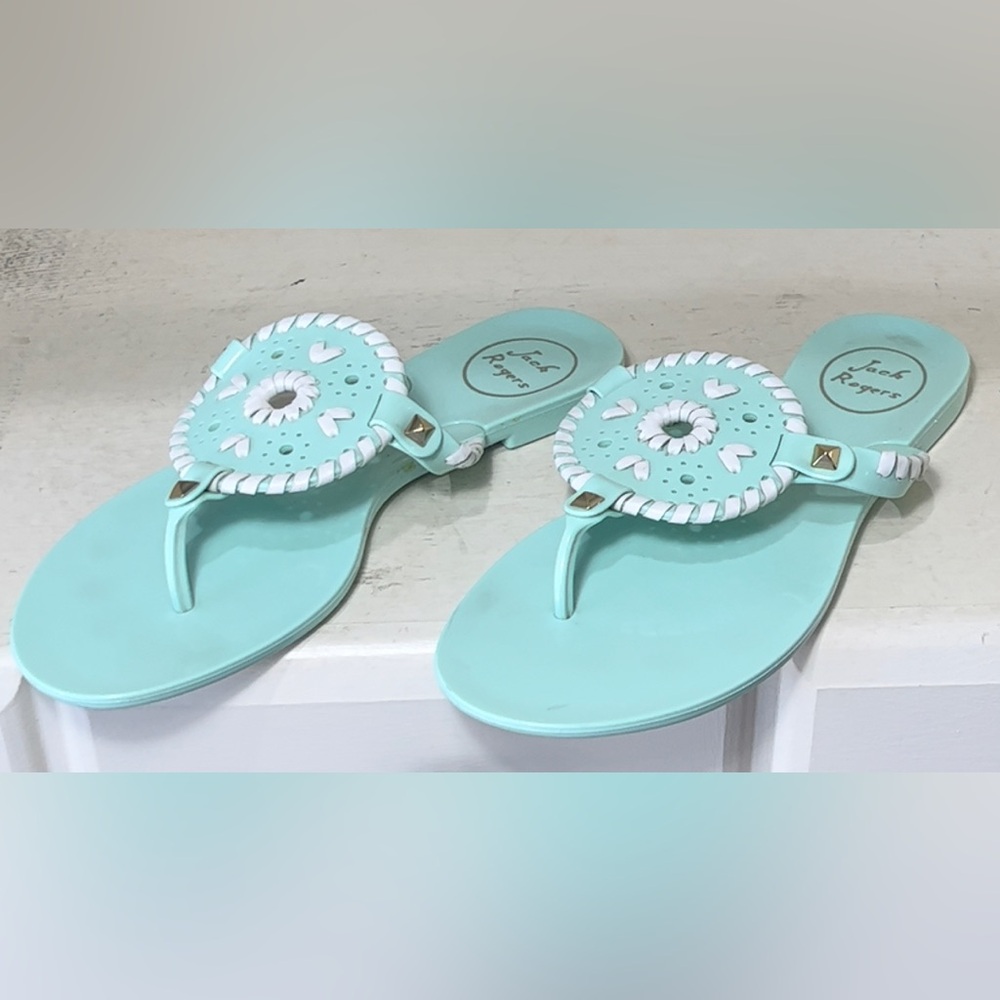 Jack Rogers Georgica Jelly Thong Sandals size 6